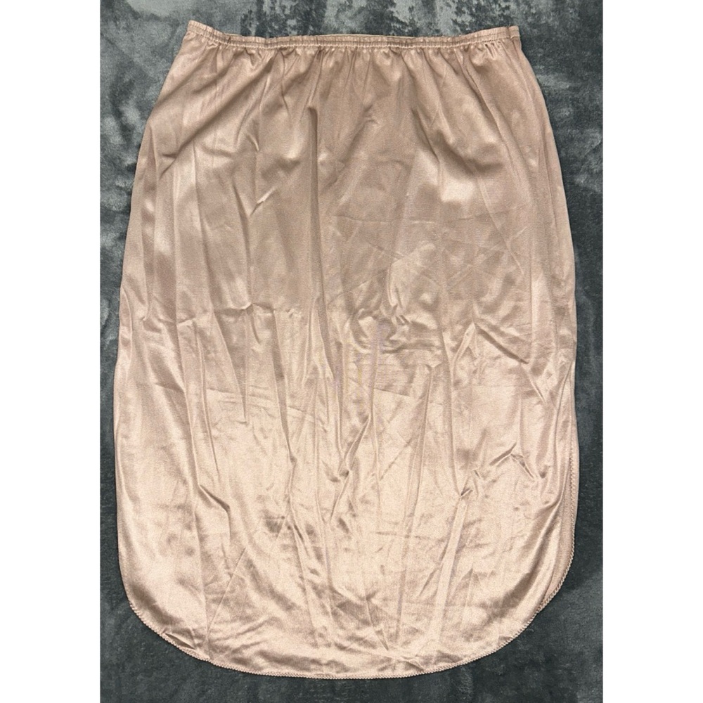 🤎 Vintage Double Slit Midi Slip Skirt